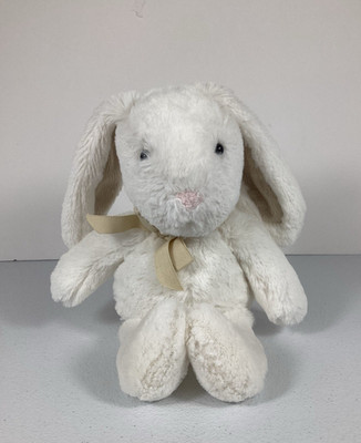 Pottery Barn Kids White Rabbit Plush Bunny 12 Inch PBK Stuffed Animal Toy 2013