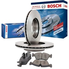 BOSCH Set Bremsscheiben hinten belüftet + Bremsbeläge für Audi A8 100 Avant 4D2