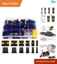 Durable Automotive Wire Terminals Kit - 18 Sets of Waterproof Quick Connect Pins