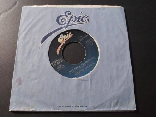 Michael Jackson – Don't Stop 'Til You Get Enough VG+ 45RPM Epic Record 1979 POP