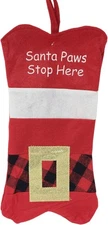 23355 - Santa Paws Bone Shaped Christmas Stocking |Pod 2-53|