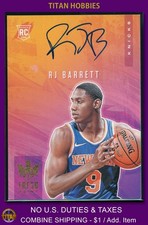 2019-20 Panini Court Kings Rookie Autograph #RJB RJ Barrett AUTO RC /125