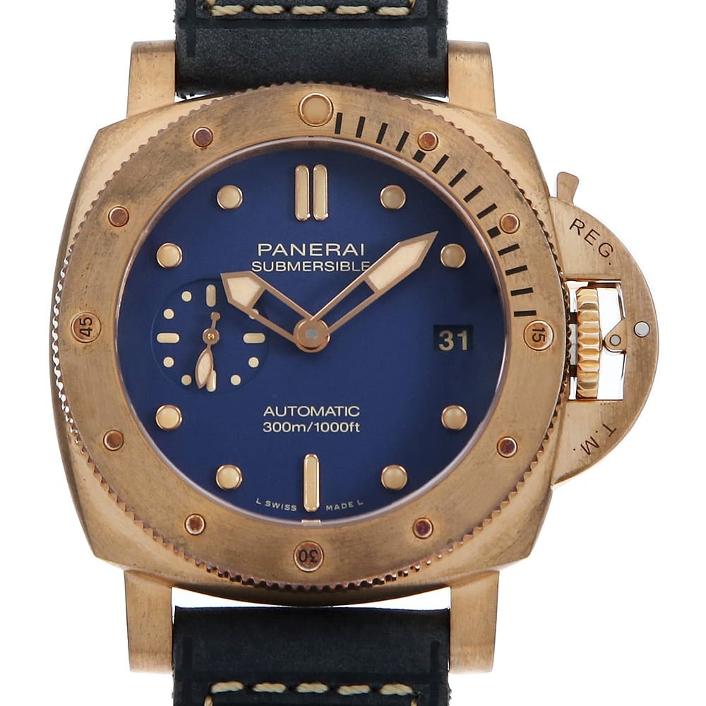 PANERAI Luminor Submersible Bronzo Blue Abisso PAM01074 X second hand mens