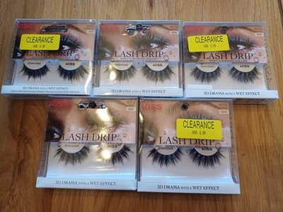 drenched Kiss Drip Lashes X5 False Eye Lashes Brandneu im Karton