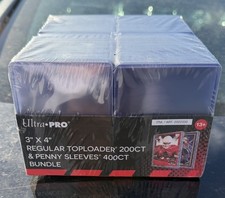 200ct Ultra PRO 3"x4" Regular Toploaders  400 Penny Sleeves New sealed   