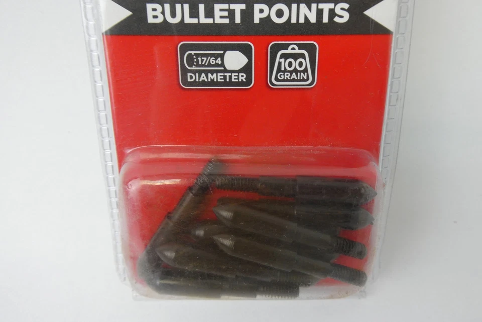 New Allen Bullet Points 17/64 Diameter 100 Grain Fits Most Aluminum Cabon Arrows - Image 3 of 4