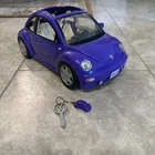 VTG Barbie VW Volkswagen Beetle Bug Purple Car Mattel 2000 With Key