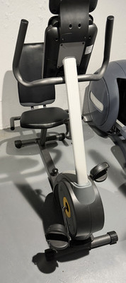 Gold's Gym Stride Trainer SRM Recumbent Exercise Bike Digital Resistance Adjust 