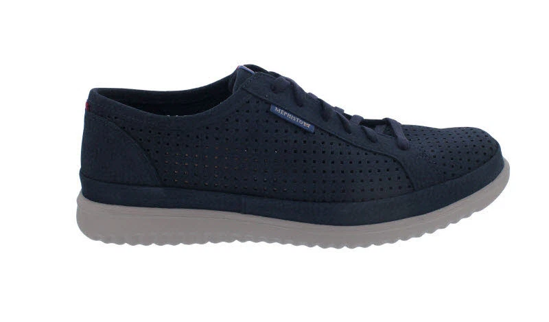 Mephisto Match Scarpe Da Ginnastica Uomo - Nubuck Blu Scuro, Fodera In Pelle, Tecnologia Soft-Air, Taglia 46 EU - 3