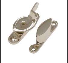 sash window polished brass fastener, Budget, Non Locking, Fitch fastener 