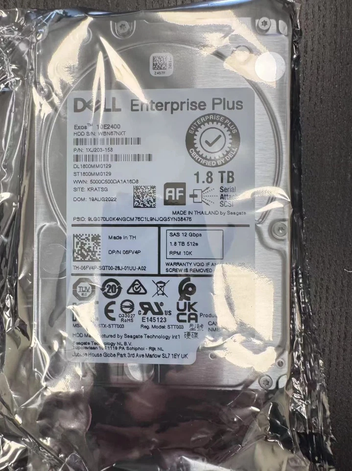 SEAGATE 10E2400 ST1800MM0129 10000RPM 1.8TB 12Gb/s 2.5in SAS Hard Drive - Image 3 of 3