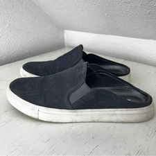 Steve Madden Zima black perforated textile slide size 9.5