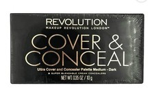 Revolution Ultra Cover & Conceal Palette Medium To Dark for Contouring - NEW Revolution Ultra Cover & Conceal Palette Medium To Dark for Contouring - NEW