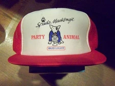 SPUDS MACKENZIE BUD LIGHT PARTY ANIMAL VINTAGE TRUCKERS HAT MESH BACK SNAP BACK