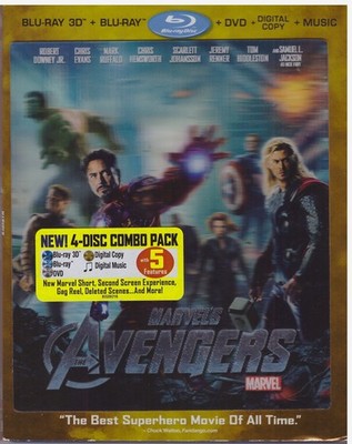 Marvel's The Avengers (Four-Disc Combo: Blu-ray 3D/Blu-ray/DVD + Digital Cop...