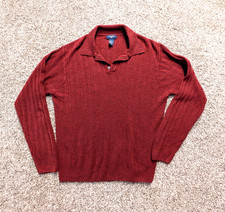 Men's Dockers Red Knitted Sweater - Size Large