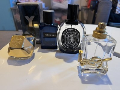 Leere Parfum Flakons Konvolut YSL, Diptyque, Paco Rabanne 4 Stück