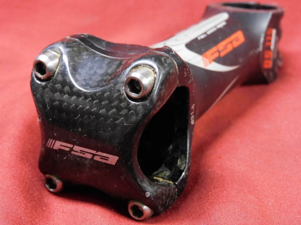 Titanium Bolts Threadless FSA OS 115 Black Alloy Stem 120 x 31.8mm +/- 6° 152 gr - Image 2 of 4