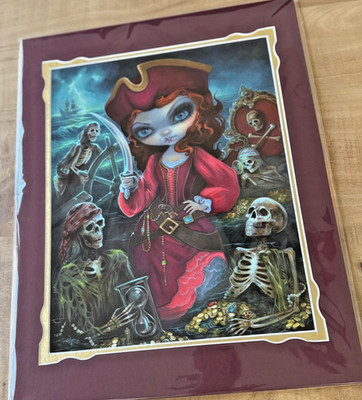 2026 Disney Parks Jasmine Becket-Griffith Redd The Pirate 14x18  Print Pirates