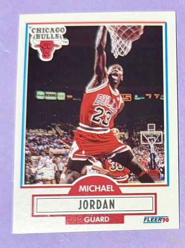 1990-91 Fleer - Michael Jordan #26 Black Line Above Biographical Information