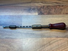 Vintage Stanley Yankee Spiral Ratcheting Screwdriver No. 135 Push Drill + 1 Bit