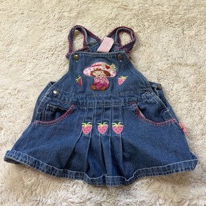 white christmas dresses Strawberry Shortcake Girls denim outfit-Strawberry Shortcake Denim  Set-Strawberry Shortcake Birthday outfit-Strawberry Shortcake Jean outfit