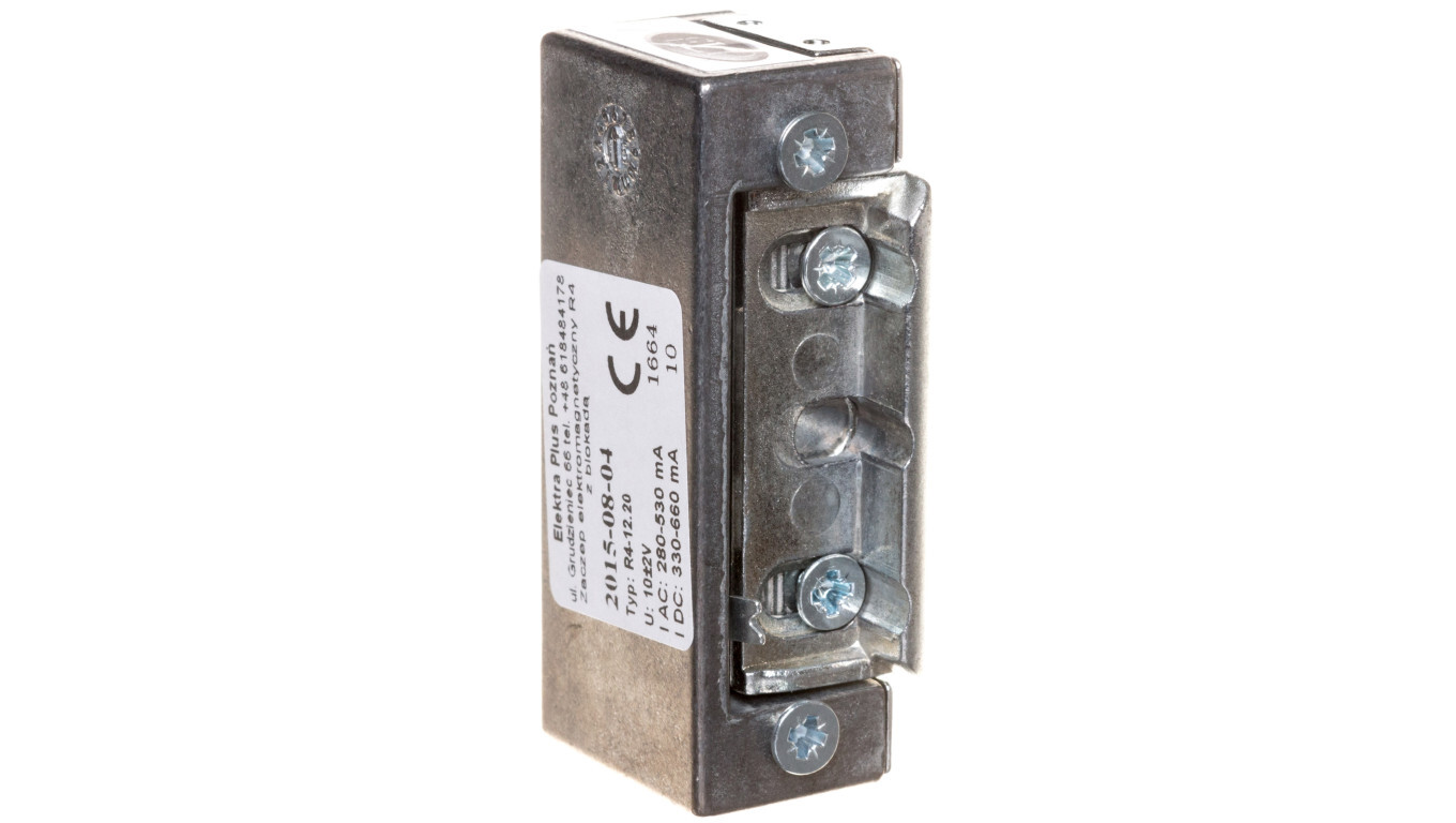 Symmetrical electric strike without memory with a lock, universal R4-12.2 /T2UK