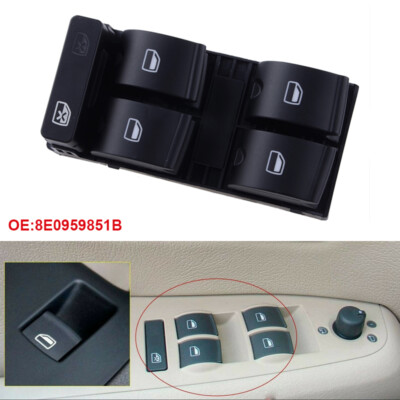 8ED959851 Electric Power Master Window Switch for Audi A4 B6 00-04 B7 2004-2007