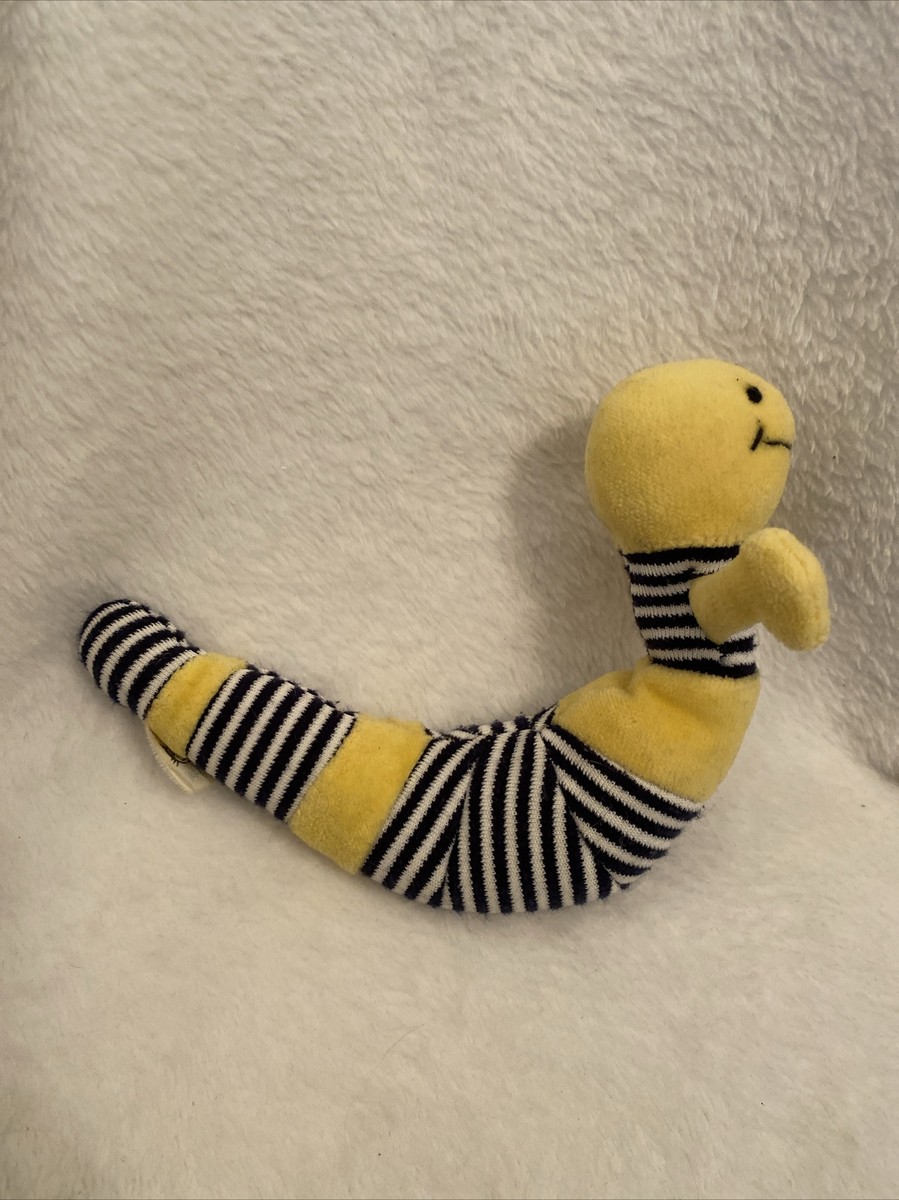 Jellycat Yellow Jellycat Worm Wiggly Yellow Worm