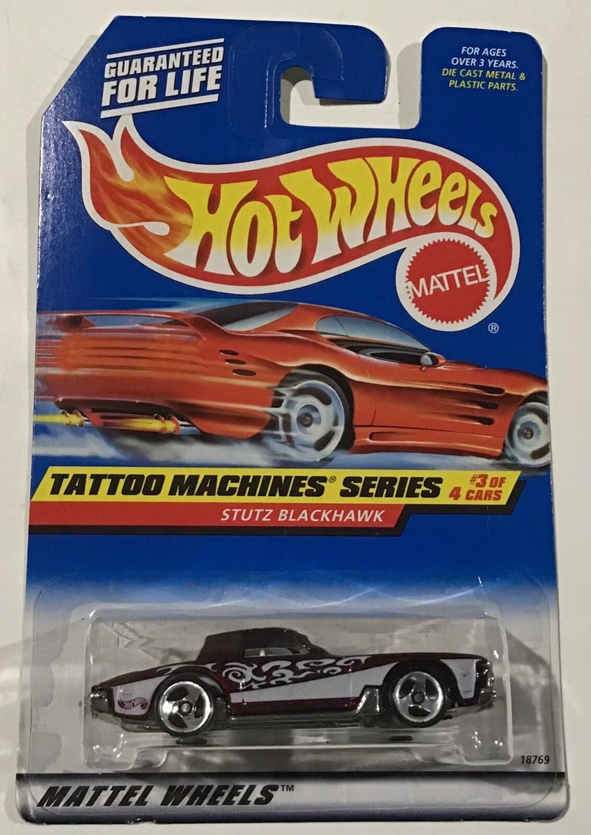 1998 Hot Wheels Mattel Car #687 Tattoo Machine Series 3 of 4 Stutz