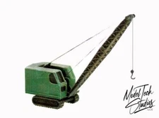 N Scale Crane 30 TON style Workcrane FINISHED Built up Model 1/160 scale