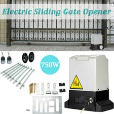 750W Electric Sliding Gate Opener Auto Gate Operator w/ Infrared Sensors & Racks
