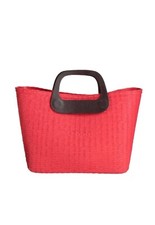 O Bag Red Rubber Handbag 