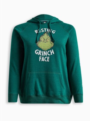 Torrid GRINCH Hoodie Green NWT New 1X