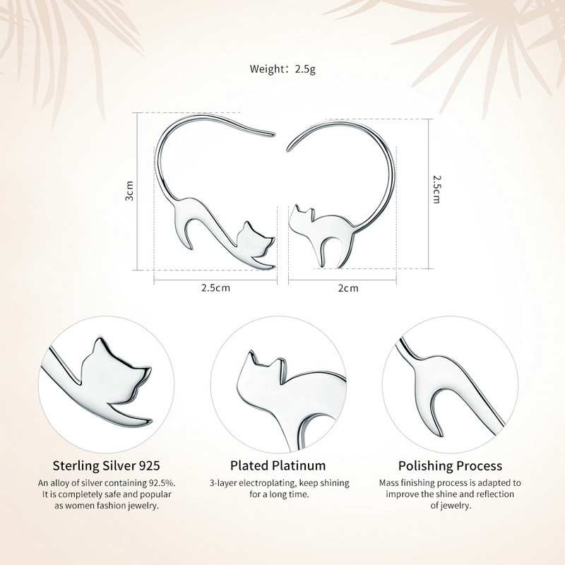 Ciondolo Gatto Per Braccialetto E Collana, Argento Sterling S925 - Foto 5