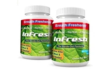 Infresh Bad Breath  All Natural, Sugar Free, Herbal -Two Bottle Special 60-Day 