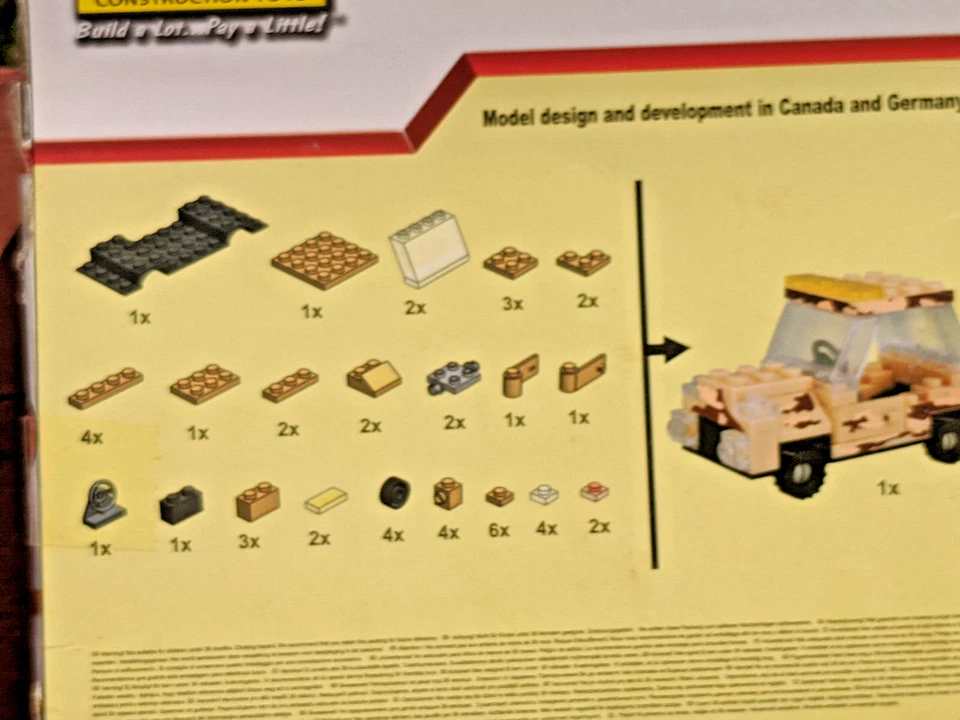 Best Lock Construction Toys LOT of 4 Desert Jeep Truck, 2-Police cars, Tow truck - Image 4 of 4