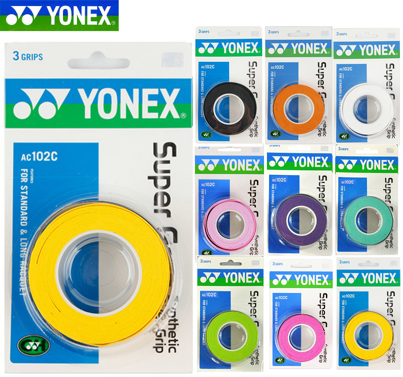 3 Packs, Yonex Racket Grip Super Grap Tennis/Badminton