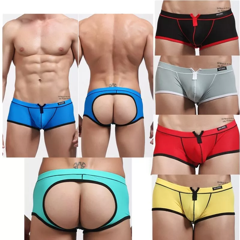 Hot Men Boy Breathable Underwear Boxer Briefs Shorts Bulge Pouch