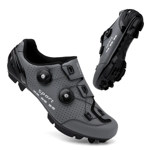 MTB Radfahren Schuhe Herren Rennrad Selbstsichernd SPD Cleats Fahrrad Turnschuhe - Bild 18 von 32