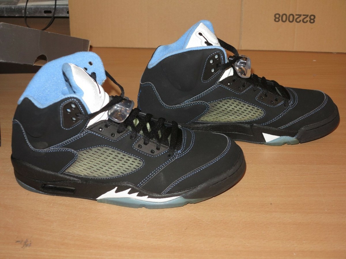 Nike Air Jordan 5 V Black / University Blue White 2006 Size