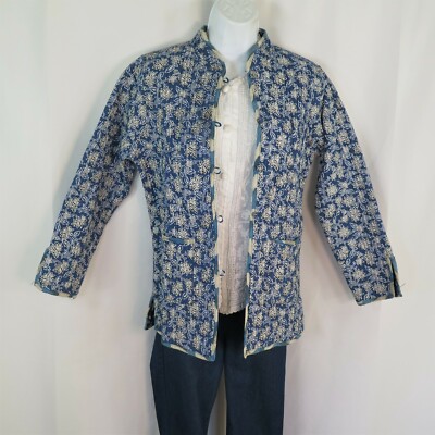 Jacket | Short | Quilt | Handmade | Reversable | 2 Patterns | Geometric |Buttons