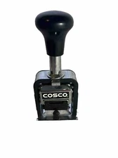 Date Stamp Cosco Automatic Numbering Machine, 6-Digits - Self Inking Price Steel