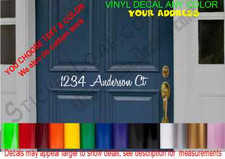 Street Number Decal sticker DECALS MailBox House Door Decorative Home Address