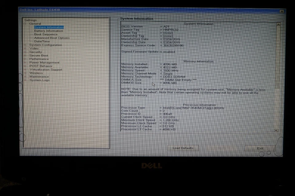 ^ Dell Latitude E6430 ATG 14" i7-3540M @ 3.00GHz 4GB Ram No HD "Display Issue" - Image 2 of 4