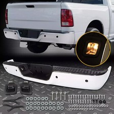 Chrome Rear Step Bumper For 2009-2018 Dodge Ram 1500 2500 3500 Wsensor Holes