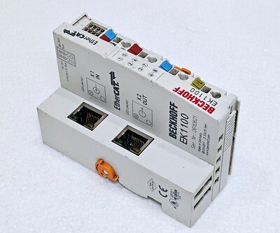 Beckhoff EK1100 Ethercat Kupplung 2-CHANNEL Ethernet Interface Terminal Modul #6