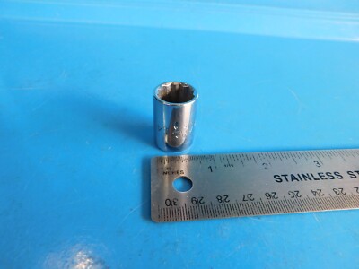 USED,MAC TOOLS '' 14MM '' 3/8  IN.  DR. SHORT  12 POINT   SOCKET, PART #X214MM