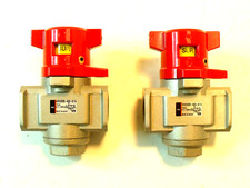 (2) New SMC NVHS3500-N03-X116 Hand Lock-Out Valves