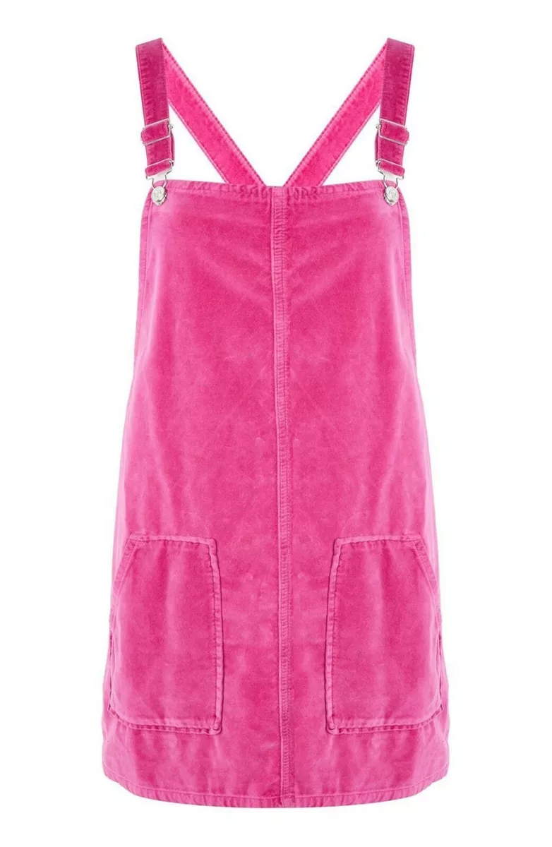 Topshop pink deals pinafore dress